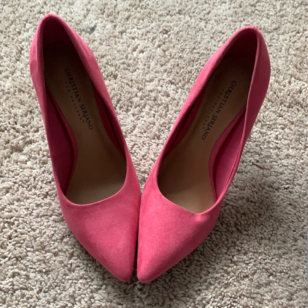 Gently used pink heels